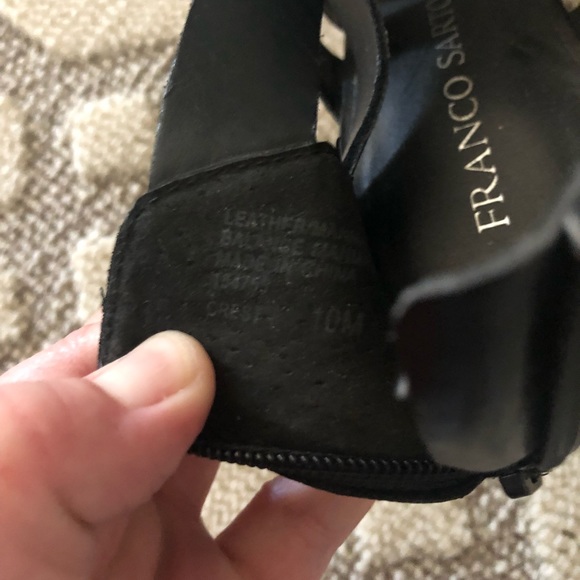 Franco sarto black leather caged heels - Picture 11 of 11